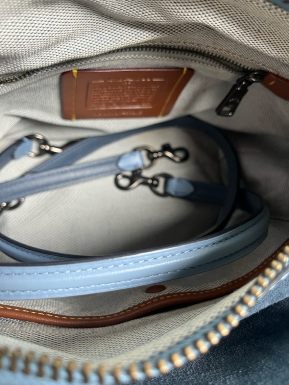 Coach 1941 Rogue 24 in Slate Blue w/ Rivets - Picture 10 of 13